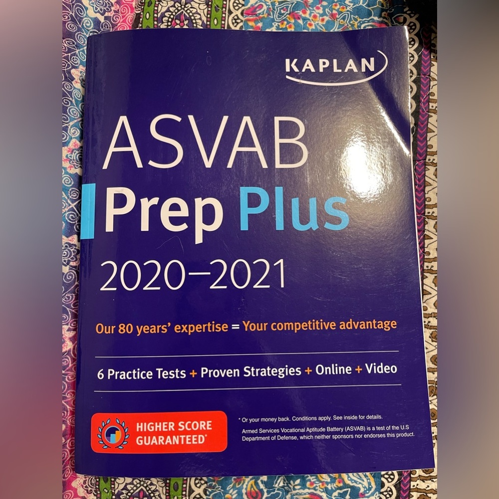 ASVAB Prep Plus 2020-2021 with 6 practice tests - Kaplan Test Prep book
